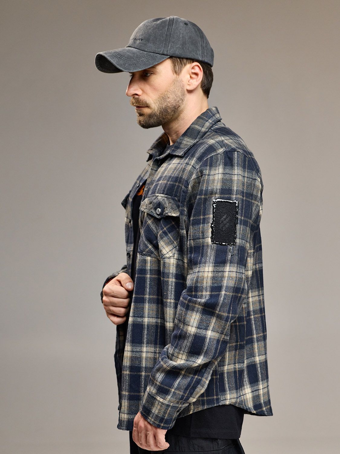 Сорочка AB3 ARMY WITH SKULL / Limited Edition / Блакитна / XL SHRT-BLUE фото