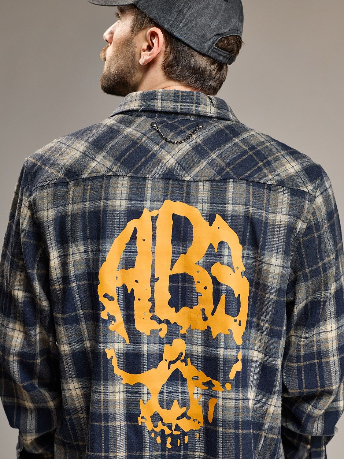 Сорочка AB3 ARMY WITH SKULL / Limited Edition / Блакитна / XL SHRT-BLUE фото