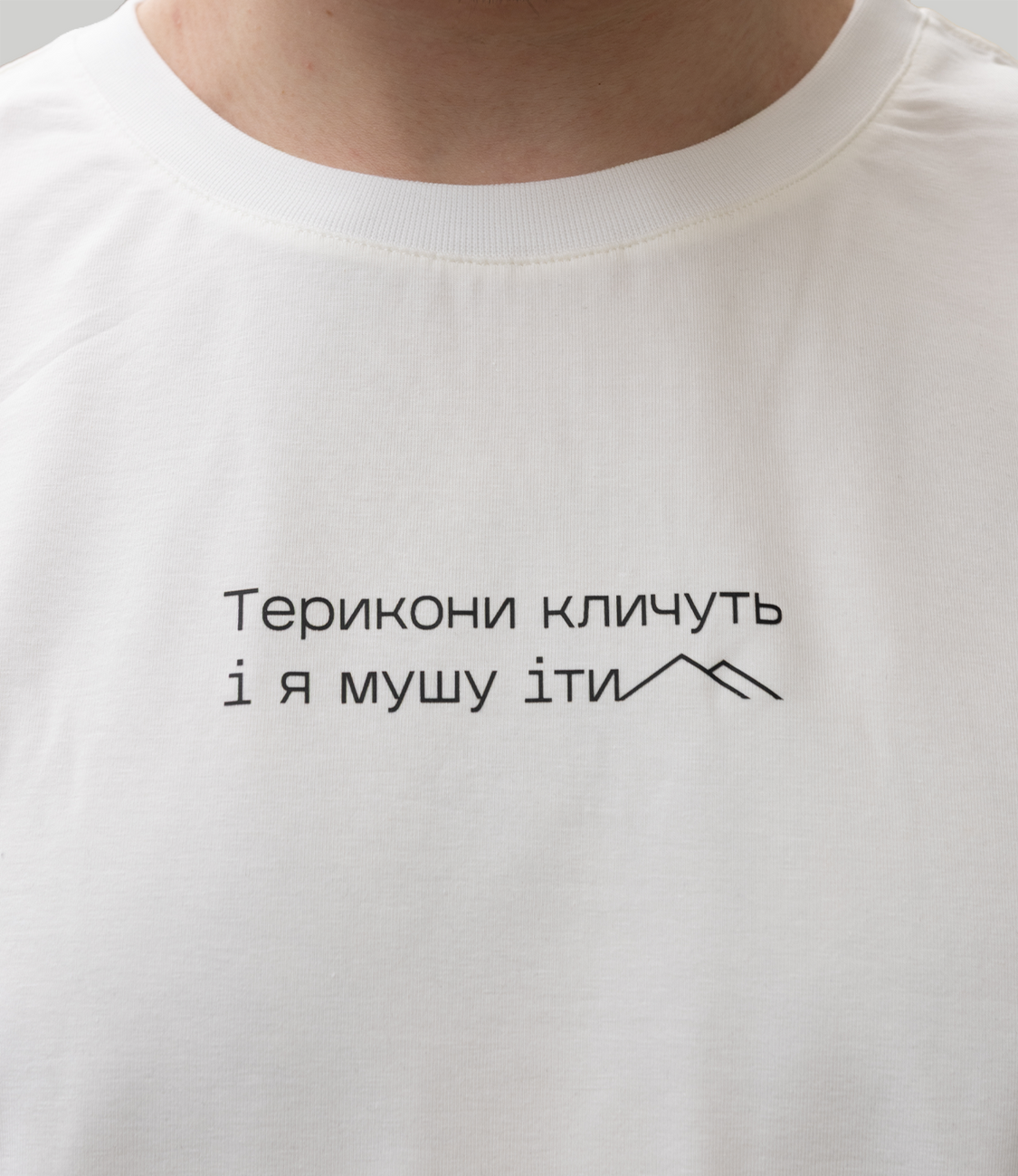 Футболка "Терикони кличуть", (білий), XL TSH-TRK фото