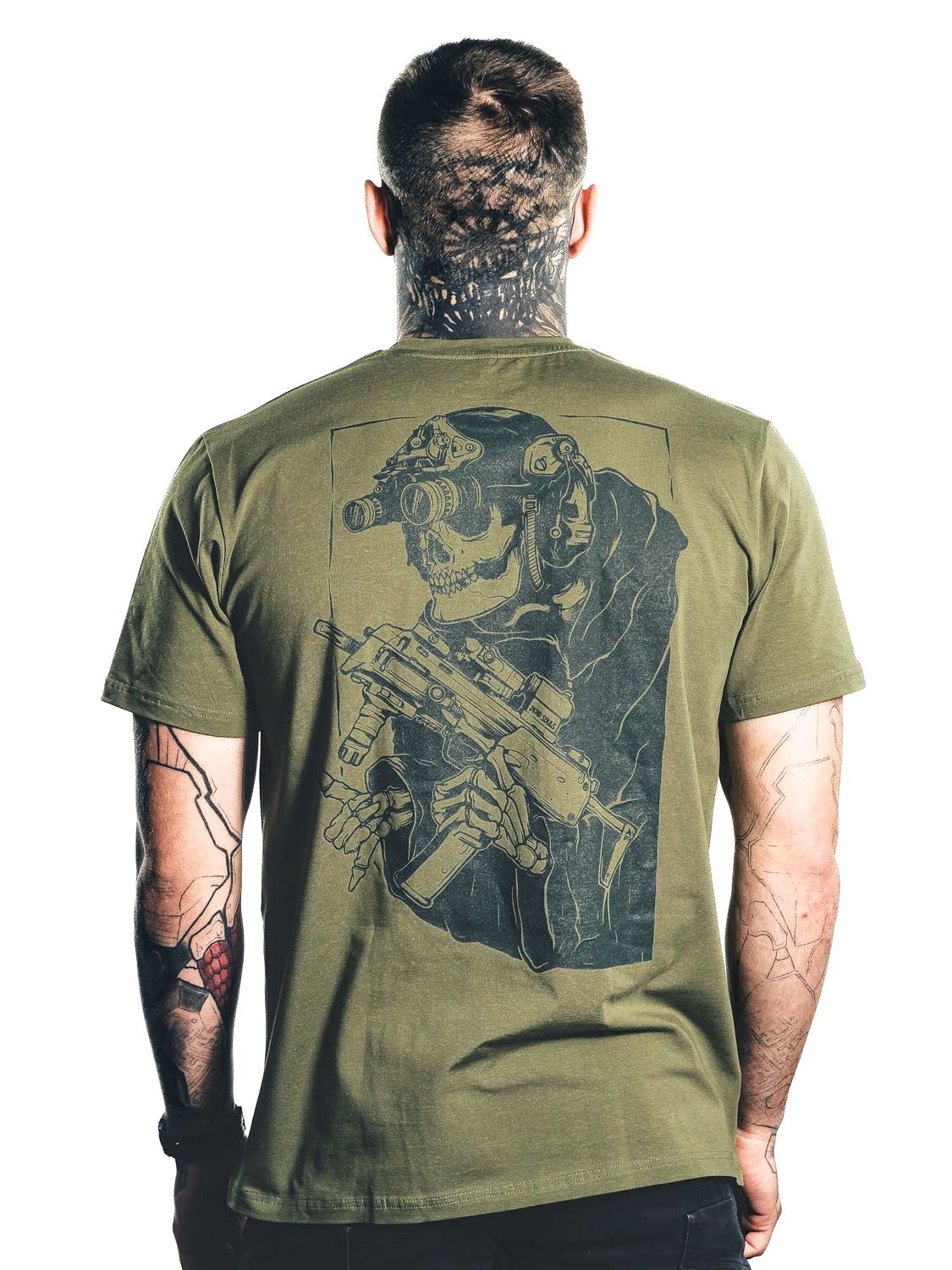 Футболка DSG &laquo;SKULL OLIVE&raquo; L TSH-DS-TRIP-OL-S фото